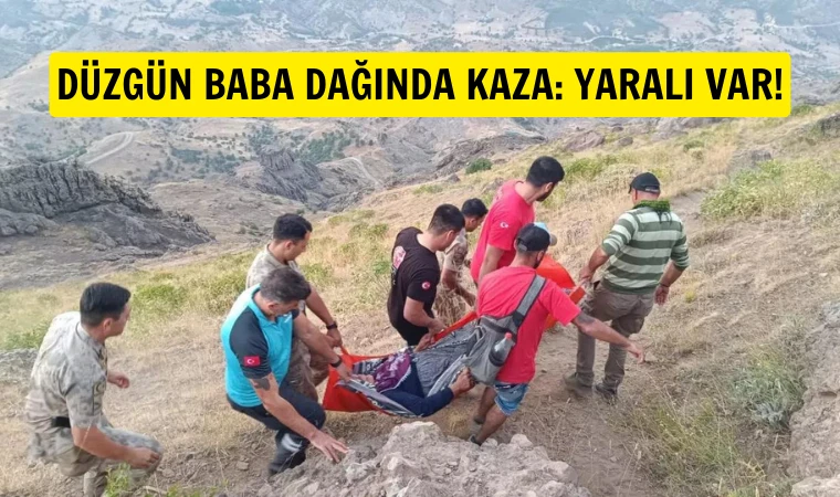 Düzgün Baba Dağı’nda kaza: Yaralı var!