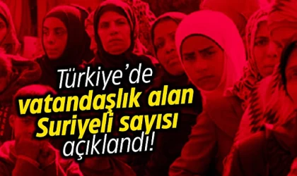 238 bin 55 Suriyeliye yurttaşlık verilmiş