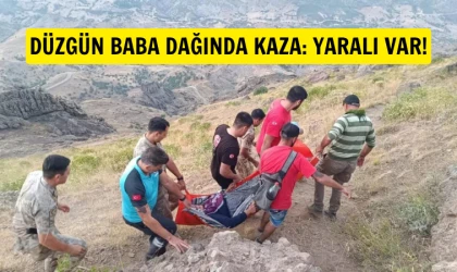 Düzgün Baba Dağı’nda kaza: Yaralı var!