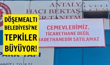 Belediye Döşemealtı Cemevi’ni  satacak, CHP üç maymunu oynuyor!